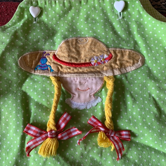 Adorable child’s dress with pigtailed girl - Picture 2 of 7